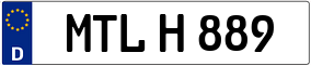 Trailer License Plate